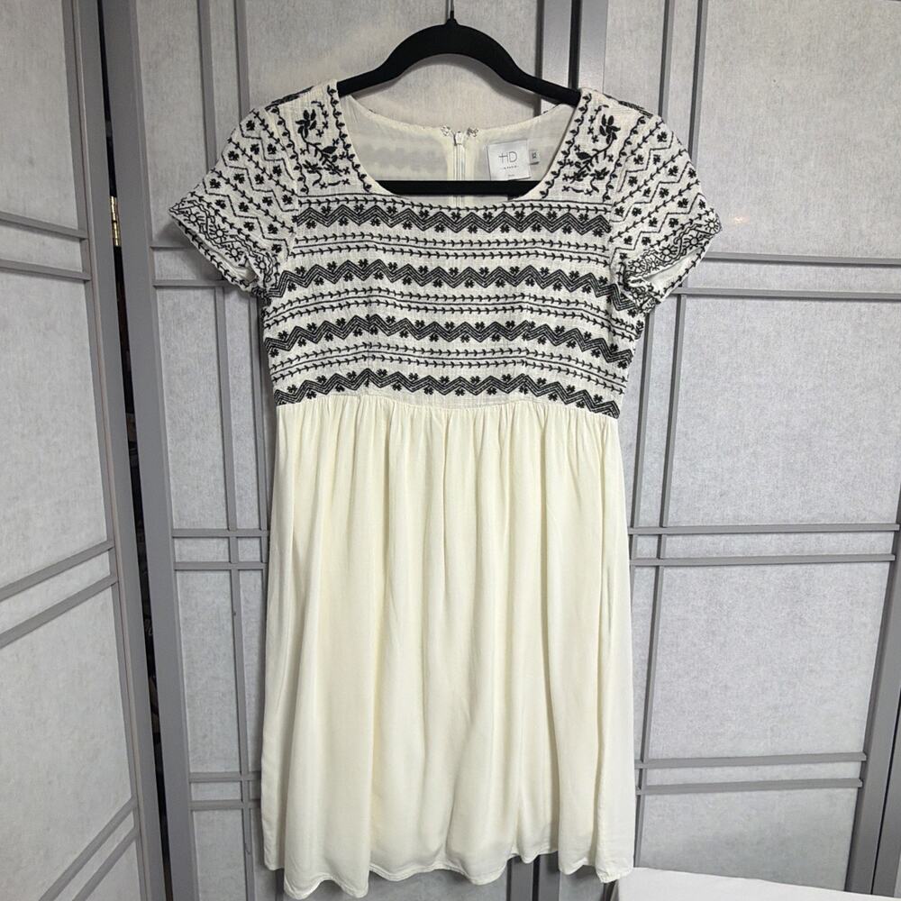Anthropology HD IN PARIS Boho Babydoll Short Sleeve Dress - Size XS